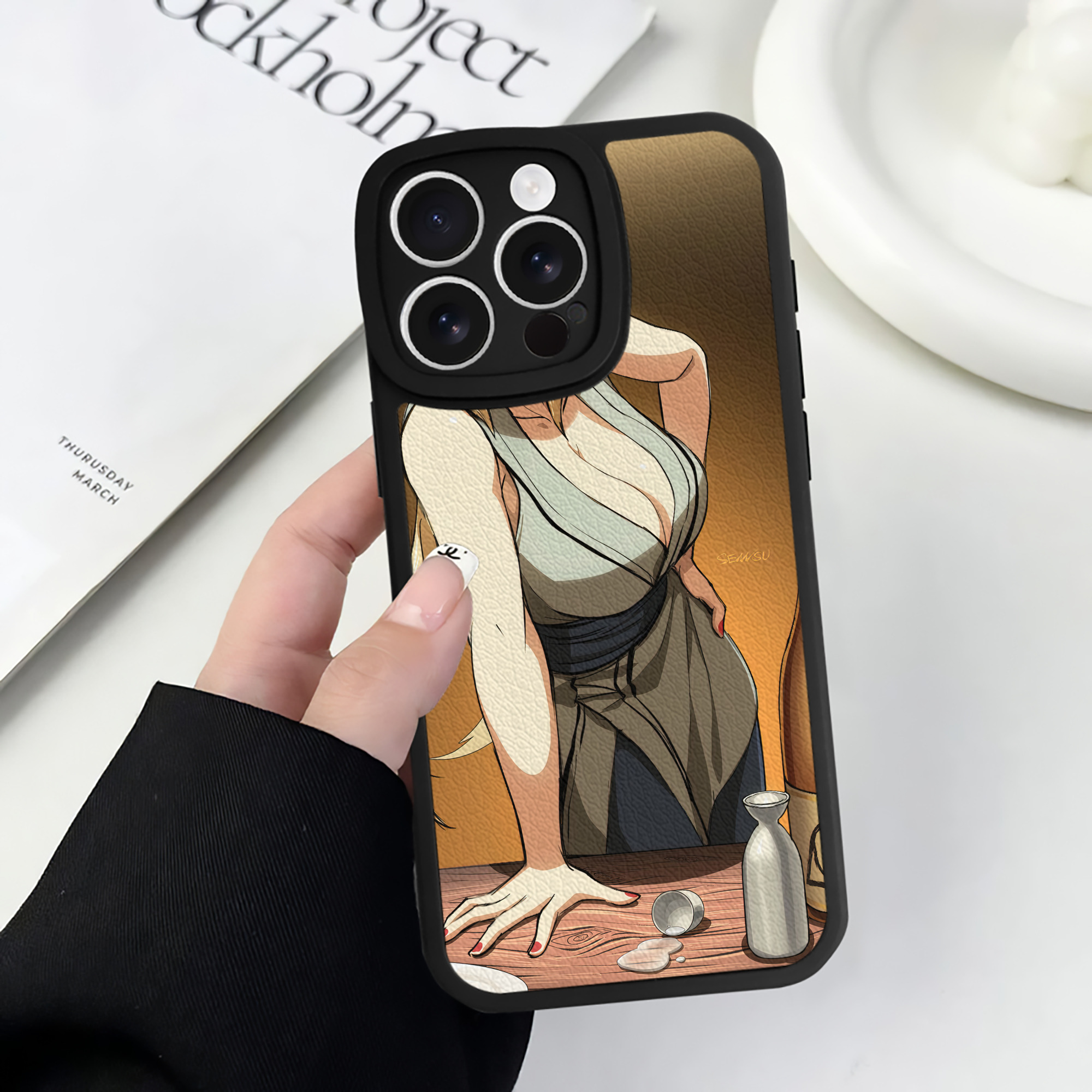 （画像用） NARUTO -ナルト- NARUTO -ナルト- 疾風伝 【iPhone 16シリーズ対応】シリコンスマホケース（レザー調） 材質：シリコン